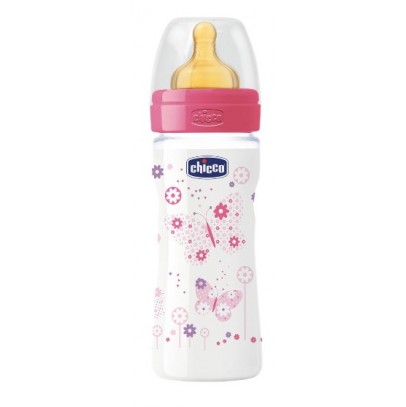 CHICCO BIBERON BENESSERE GIRL CAUCCIU DA 250 ML