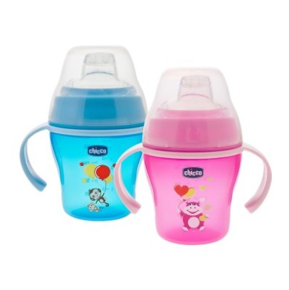 CHICCO TAZZA SOFT 6M+ ROSA E BLU