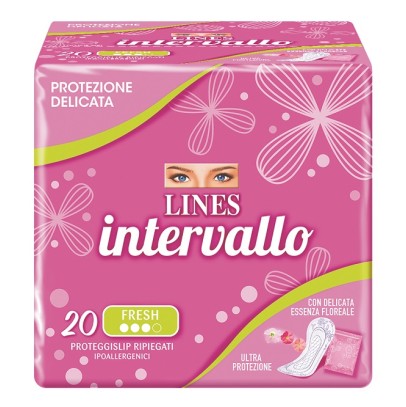 PROTEGGISLIP LINES INTERVALLO FRESH RIPIEGATO 20 PEZZI PROTEGGISLIP LINES INTERVALLO FRESH RIPIEGATO 20 PEZZI