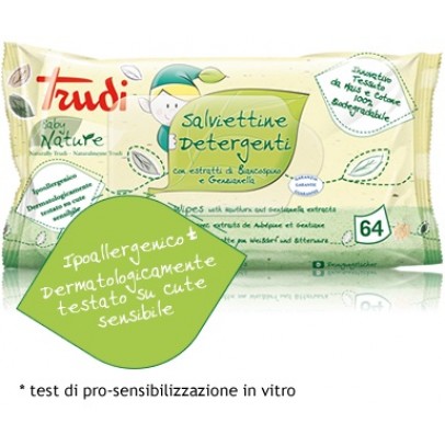 TRUDI BABY NATURE SALVIETTINE DETERGENTI 64 PEZZI