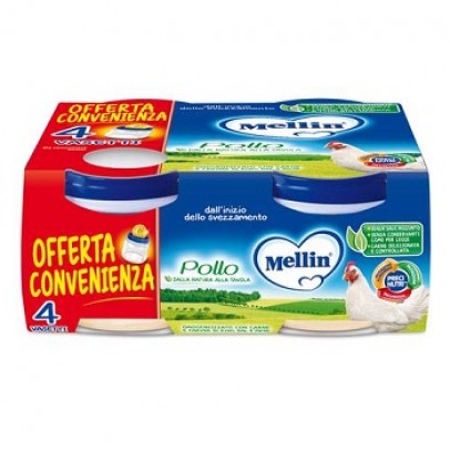 MELLIN OMOGENEIZZATO POLLO 4X80 G