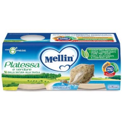 MELLIN OMOGENEIZZATO PLATESSA 4 PEZZI X 80 G