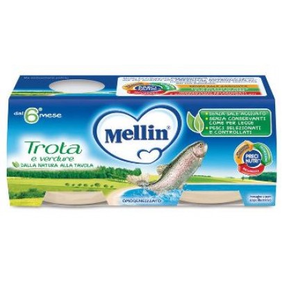 MELLIN OMOGENEIZZATO TROTA 2 X 80 G