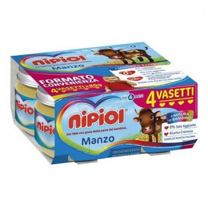 NIPIOL OMOGENEIZZATO MANZO 4 X 80 G