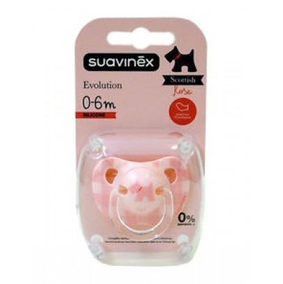 SUAVINEX SUCCHIETTO EVOLUTION ANATOMICO IN SILICONE 0-6 MESIVINTAGE ROSA