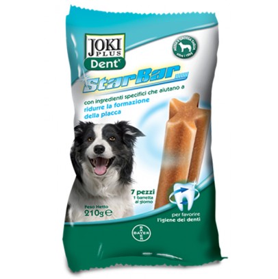 JOKI PLUS DENT STARBAR SACCHETTO 210 G PER CANI DI TAGLIA MEDIA DA 12 A 25 KG