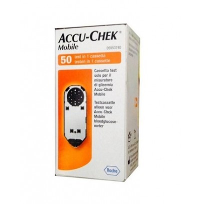 STRISCE MISURAZIONE GLICEMIA ACCU-CHEK MOBILE 50 TEST MIC 2