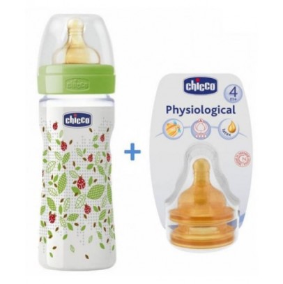 CHICCO BIBERON BENESSERE DA 330ML IN SILICONE + TETTARELLA OMAGGIO