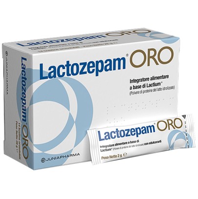 LACTOZEPAM ORO GRANULATO OROSOLIBILE A BASE DI LACTIUM 14 BUSTINE DA 2 G LACTOZEPAM ORO GRANULATO OROSOLIBILE A BASE DI LACTIUM 14 BUSTINE DA 2 G