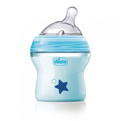 CHICCO BIBERON NATFEEL 0M+ BOY 150 ML