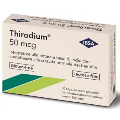 THIRODIUM 50MCG 30 CAPSULE SPREMIBILI MONO-SOMMINISTRAZIONE7,54 G