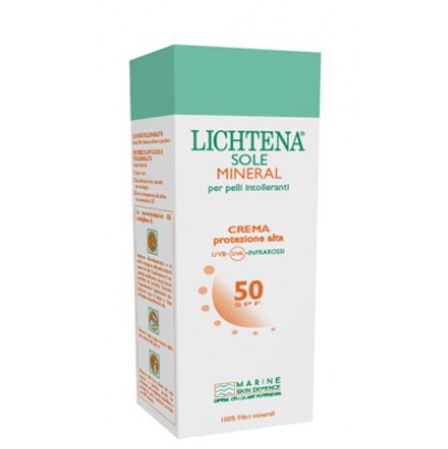 LICHTENA SOLE MINERAL CREMA SPF 50 100 G PER PELLI INTOLLERANTI