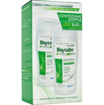 BIOSCALIN PHYSIOGENINA SHAMPOO FORTIFICANTE RIVITALIZZANTE COFANETTO 2 FLACONI