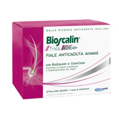 BIOSCALIN TRICOAGE 45+ ANTICADUTA ANTIETA' 10 FIALE 3,5 ML