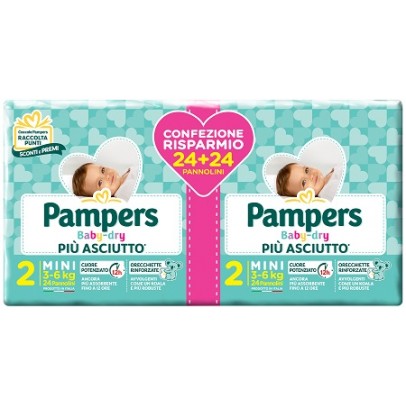 PAMPERS BABY DRYDUO DWCT MINI X 48 PEZZI