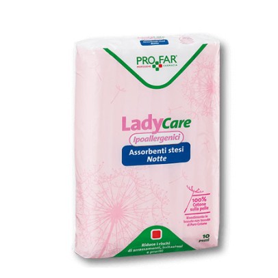 LADYCARE ASSORBENTI IPOALLERGENICI NOTTE 10 PEZZI PROFAR