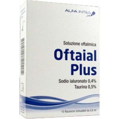 SOLUZIONE OFTALMICA OFTAIAL PLUS ACIDO IALURONICO 0,4% E TAURINA 15 FLACONCINI RICHIUDIBILI DA 0,6 ML