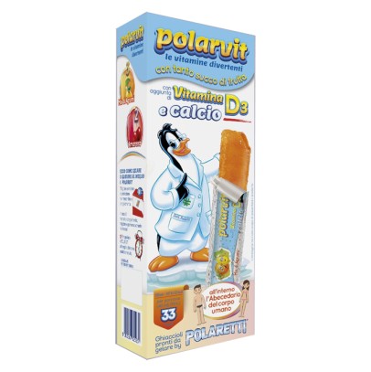 POLARVIT PREPARATO LIQUIDO PER GHIACCIOLI CON VITAMINA D3 ECALCIO 5 PEZZI 3 MIX AGRUMI E 2 AMARENA