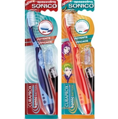 CURAPROX SPAZZOLINO SONIC BATTERY JUNIOR IN CONFEZIONE BLISTERATA