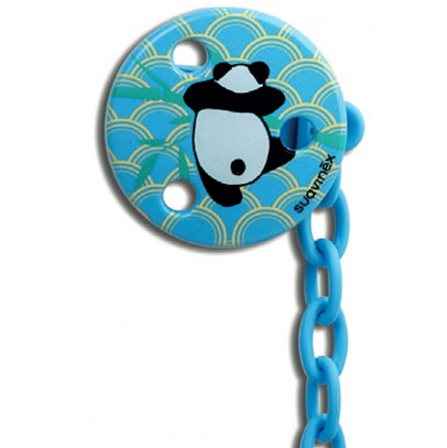 SUAVINEX CLIP ROTONDA PANDA AZZURRO