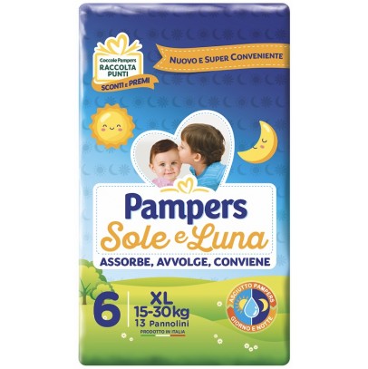 PAMPERS SOLE E LUNA XL 13 PEZZI