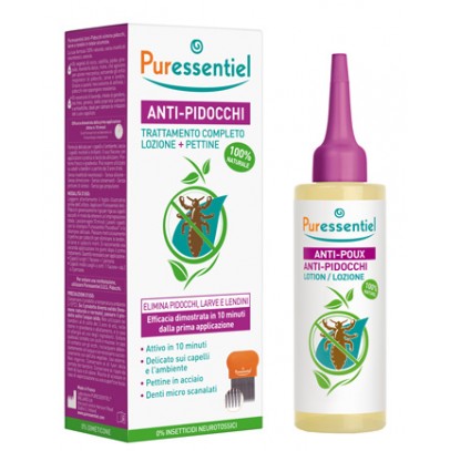 LOZIONE ANTIPIDOCCHI 100 ML + PETTINE PURESSENTIEL