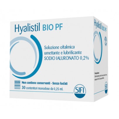 HYALISTIL BIO PF SOLUZIONE OFTALMICA PHOSPHATE FREE MONODOSEA BASE DI ACIDO IALURONICO 0,2% 30 FLACONCINI 0,25 ML