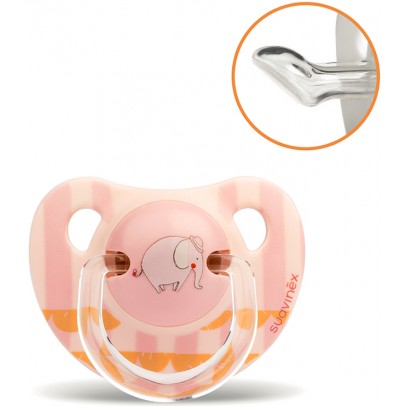 SUAVINEX SUCCHIETTO ANATOMICO S 0/6 MESI ELEFANTE ROSA