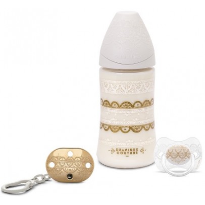 PREMIUM SET BIANCO BIBERON 3P S + SUCCHIETTO S 0/4 MESI + CLIP