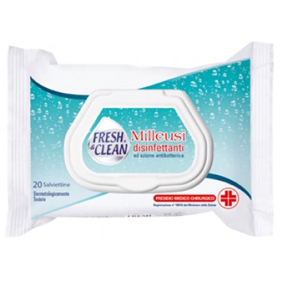 DISINFETTANTE FRESH&CLEAN SALVIETTINE 20 PEZZI