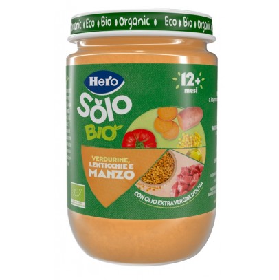 HERO SOLO OMOGENEIZZATO VERDURINE CON MANZO 100% BIO 190 G