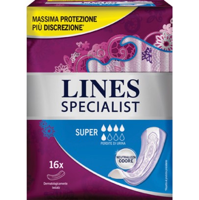 LINES SPECIALIST PANNOLONE SUPER FARMA 16 PEZZI LINES SPECIALIST PANNOLONE SUPER FARMA 16 PEZZI
