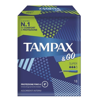 TAMPAX &GO SUPER 18PZ 8423< TAMPAX &GO SUPER 18PZ 8423<