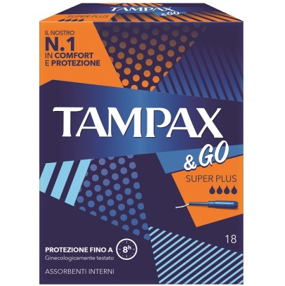 TAMPAX &GO SUPER PLUS 18PZ 0792 TAMPAX &GO SUPER PLUS 18PZ 0792