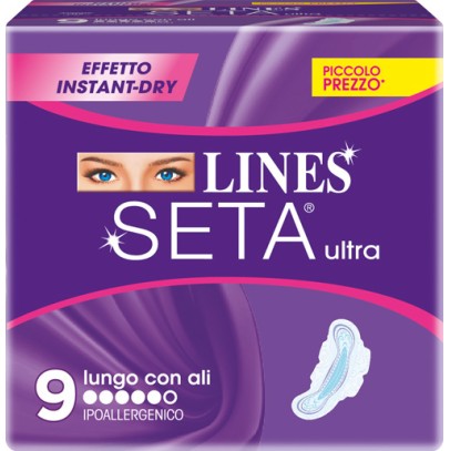 LINES SETA ULTRA ASSORBENTI LUNGHI 9 PEZZI LINES SETA ULTRA ASSORBENTI LUNGHI 9 PEZZI