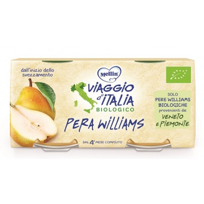 MELLIN VIAGGIO ITALIA BIO OMOGENEIZZATO PERA WILLIAMS 2 X 10G