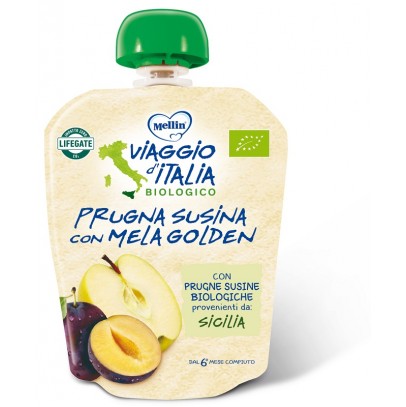 MELLIN VIAGGIO ITALIA POUCH BIO MELA+PRUGNA+SUSINA 90 G