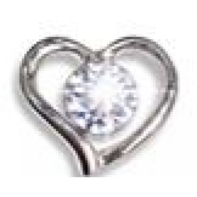 ORECCHINI STERILI BJT940 HEART W/CRYSTAL