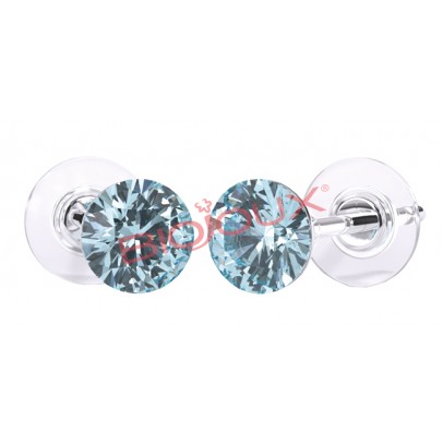 ORECCHINI STERILI BJT945 SWA CRYSTAL AQUAMARINE