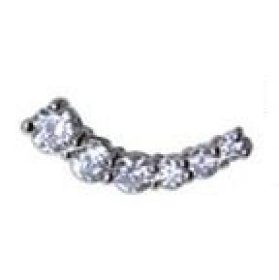 ORECCHINI STERILI BJT949 EAR-CUFF 6 CRYSTAL