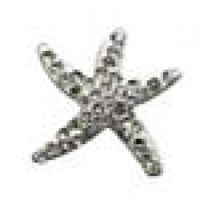 ORECCHINI STERILI STARFISH WHITE CRYST BJT928