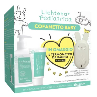 LICHTENA PEDIATRICA COFANETTO NEONATO CONTENENTE CREMA 50 ML+ DETERGENTE 300 ML + OMAGGIO SUAVINEX