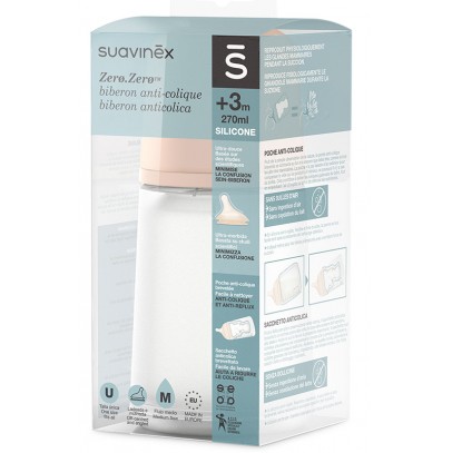 SUAVI BIBERON ANTICOLICA ZERO ZERO 270 ML FLUSSO MEDIO