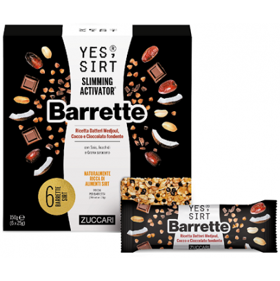 YES SIRT BARRETTE DATTERI MEDJOUL-COCCO-CIOCCOLATO FONDENTE6X25 G