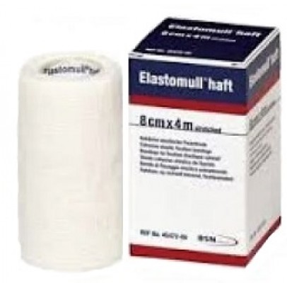 BENDA ELASTICA AUTOADESIVA ELASTOMULL HAFT COMPRESSIONE FORTE 8X400 CM