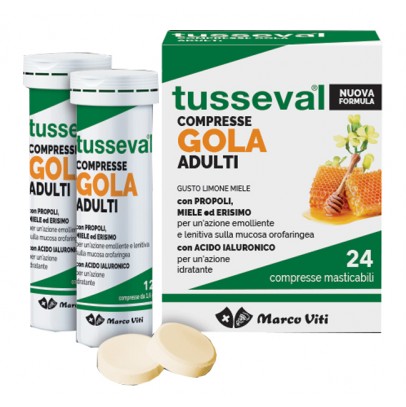 TUSSEVAL GOLA ADULTI 24 COMPRESSE