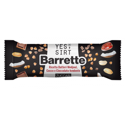 YES SIRT BARRETTE DATTERI MEDJOUL COCCO CIOCCOLATO FONDENTE25 G