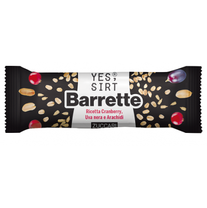 YES SIRT BARRETTE CRANBERRY UVA NERA ARACHIDI 25 G