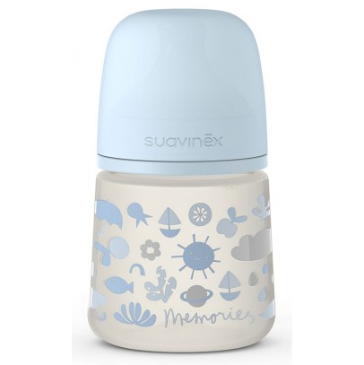 MEMORIES BIBERON DA 150 ML SILICONE SX PRO AZZURRO