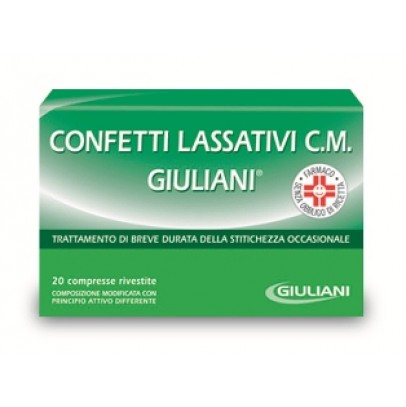 CONFETTI LASSATIVI C.M. GIULIANI*20 conf 40 mg + 60 mg + 20mg
